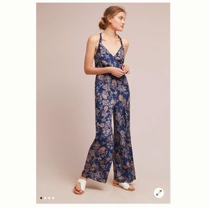 ett:twa by Anthropologie Floral Paisley Jumpsuit, Size S